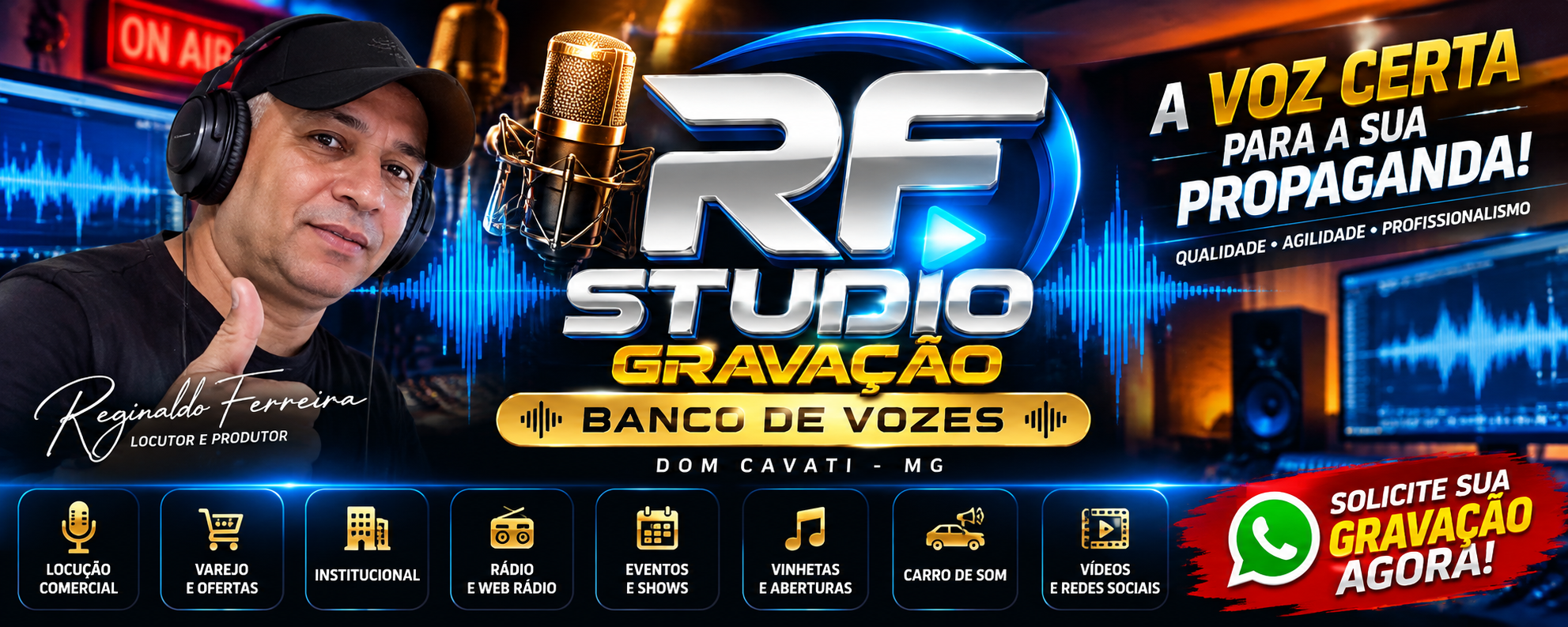 RF Studio Gravações - Banco de Vozes